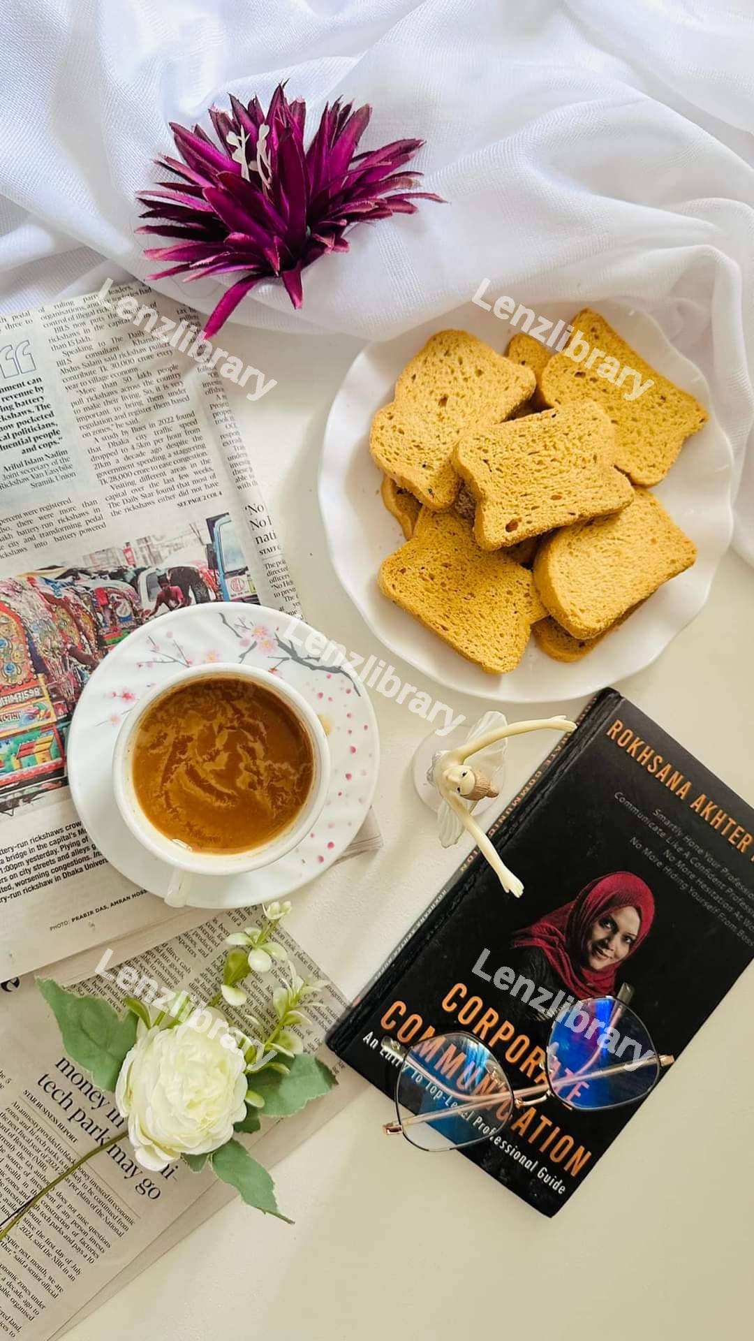 Pakistani Chai with toast